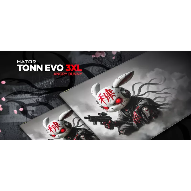 HATOR Tonn EVO 3XL Angry bunny Podkładka pod mysz gamingową