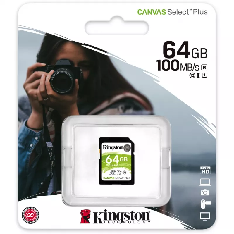 Karta pamięci SDXC 64 GB C10/SDS2/64GB Kingston