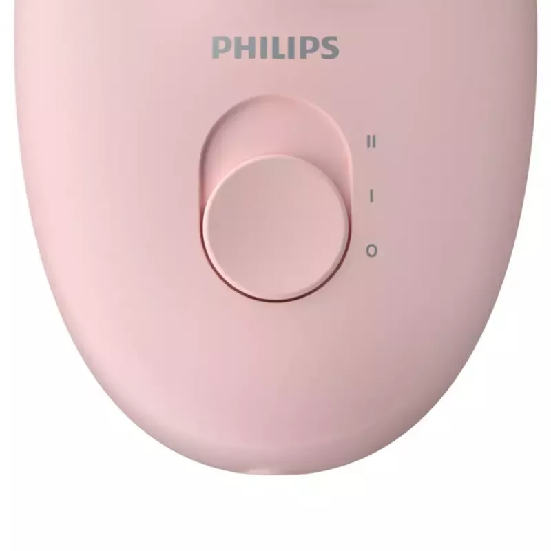 Philips Satinelle Essential BRE285/00 depilator przewodowy, biało-różowy