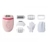 Philips Satinelle Essential BRE285/00 depilator przewodowy, biało-różowy