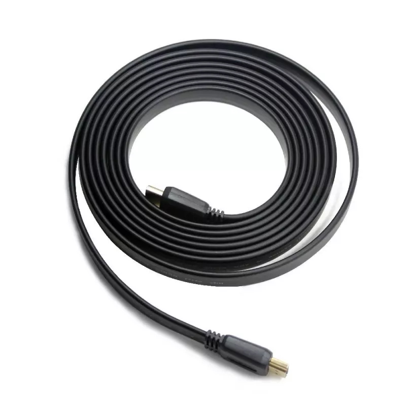 Kabel HDMI-HDMI v2.0 3D TV High Speed Ethernet 1,8 m płaski (pozłacane końcówki)