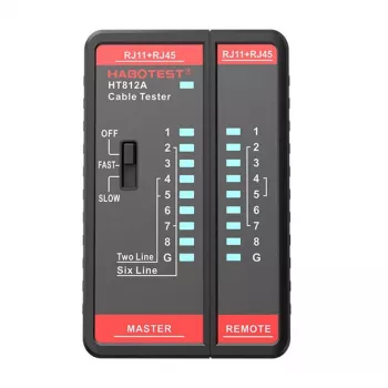 Tester kabli sieciowych Habotest HT812A RJ45/RJ14/RJ12/RJ9