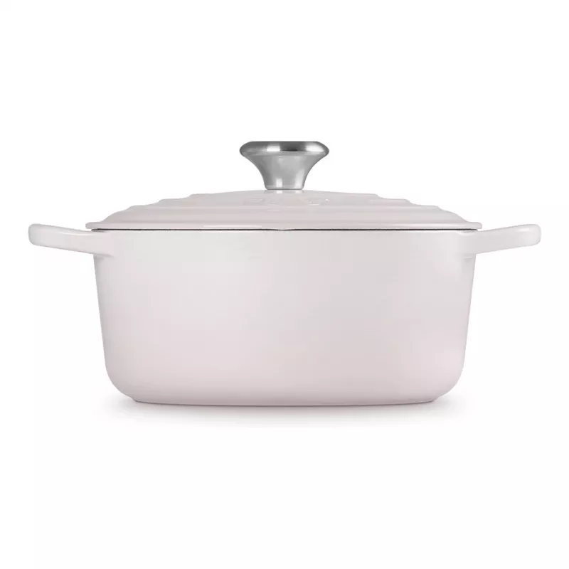 Le Creuset Signature Cast Iron Round Casserole 24cm shell pink