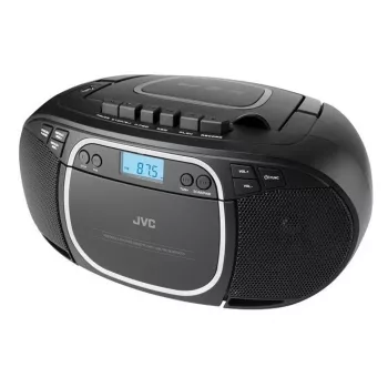 Przenośny odtwarzacz CD JVC RC-E451B Czarny — CD/MP3, Bluetooth, FM 87,5–108 MHz, USB, AUX, 3,2 W RMS