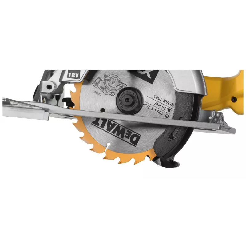 DeWALT DCS391NT piła tarczowa Czarny, Srebrny, Żółty