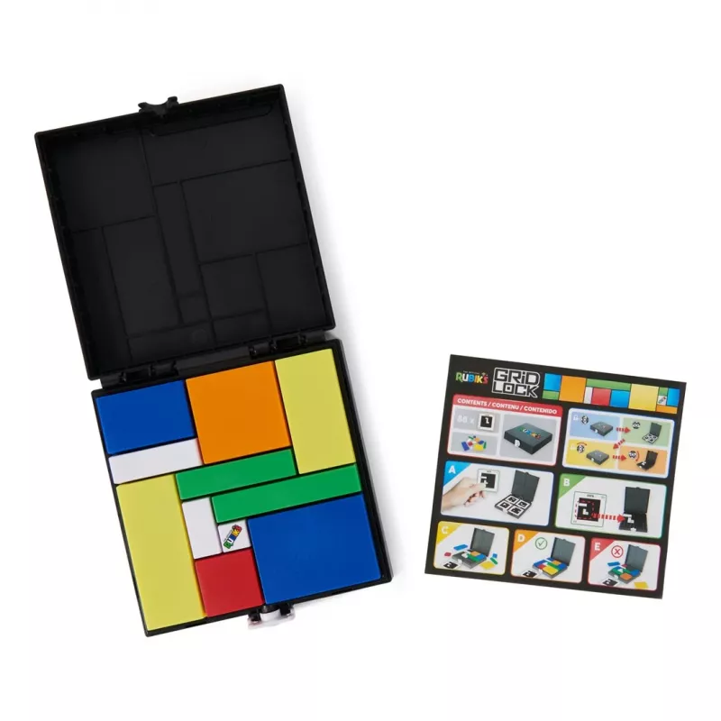 Rubik’s Cube Gridlock Game, Gra logiczna polegająca na rozwiązywaniu problemów inspirowana klasyczną łamigłówką typu fidget toy, dla dorosłych i dzieci od 7 lat