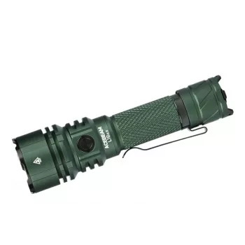 Latarka ręczna AceBeam L16 2.0 zielony — akumulatorowa 21700 Li‑Ion, 5000 mAh, do 2100 lm, IP68, 7 poziomów jasności