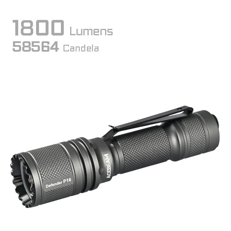 AceBeam P16 Ladowalna Latarka LED 1000 Lumenów Szara