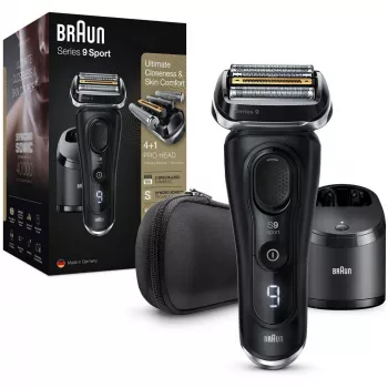 Golarka foliowa Braun Series 9 9352cc Sport z trymerem, czarno-szara