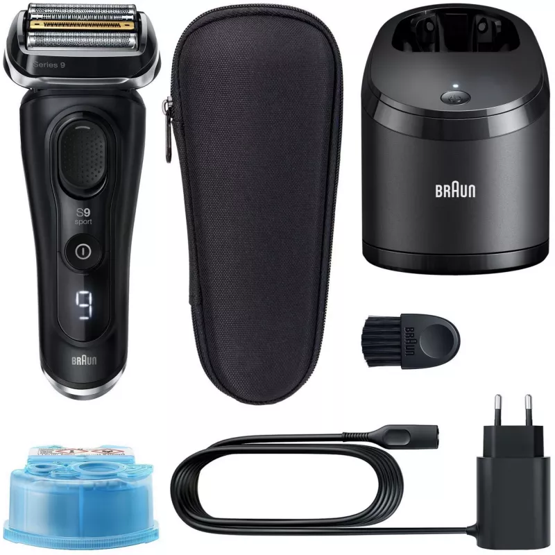 Golarka foliowa Braun Series 9 9352cc Sport z trymerem, czarno-szara