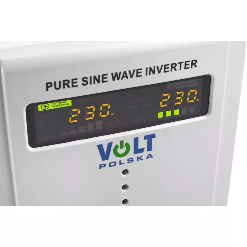Zasilacz awaryjny VOLT POLSKA SINUS PRO 2000 E 12/230V, 2000 VA, 12V DC na 230V AC