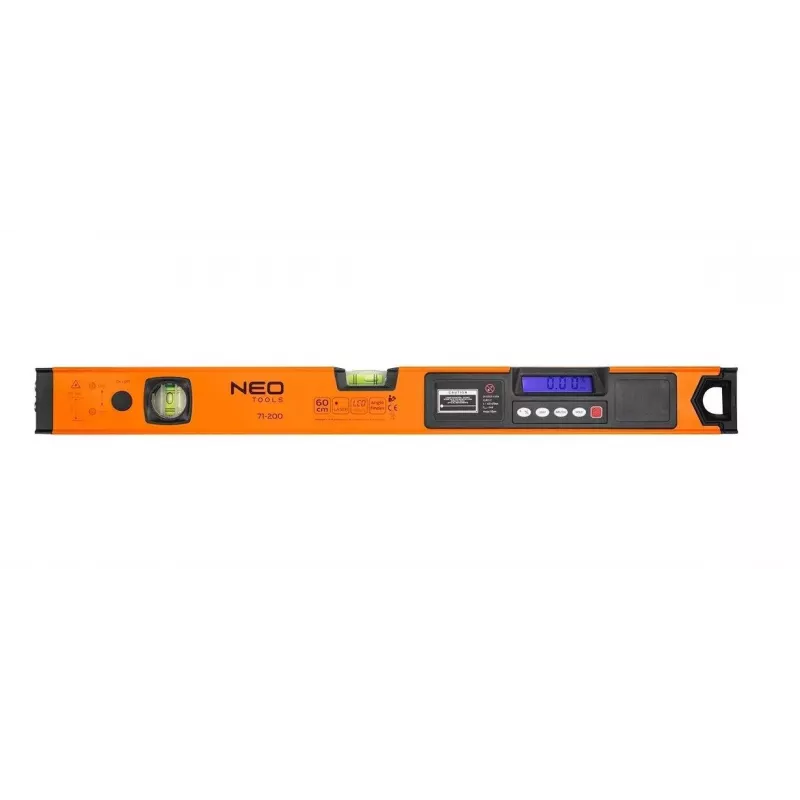Poziomnica Neo Tools z wyświetlaczem elektronicznym i wskaźnikiem laserowym 60 cm