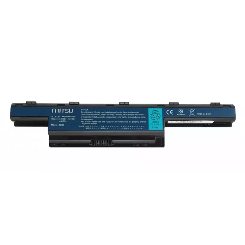 Bateria MITSU do Acer Aspire 4551 4741 5741 4400 mAh 10,8–11,1 V