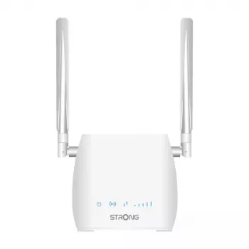 Router przenośny STRONG 300M Single‑band 2.4 GHz Wi‑Fi 4 (802.11n) Fast Ethernet 4G Biały