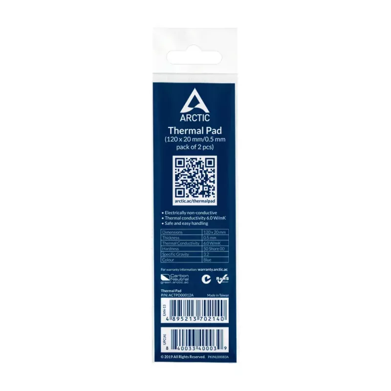 Podkładka termiczna ARCTIC TP-2 APT2560 Performance 120x20 mm 0,5 mm