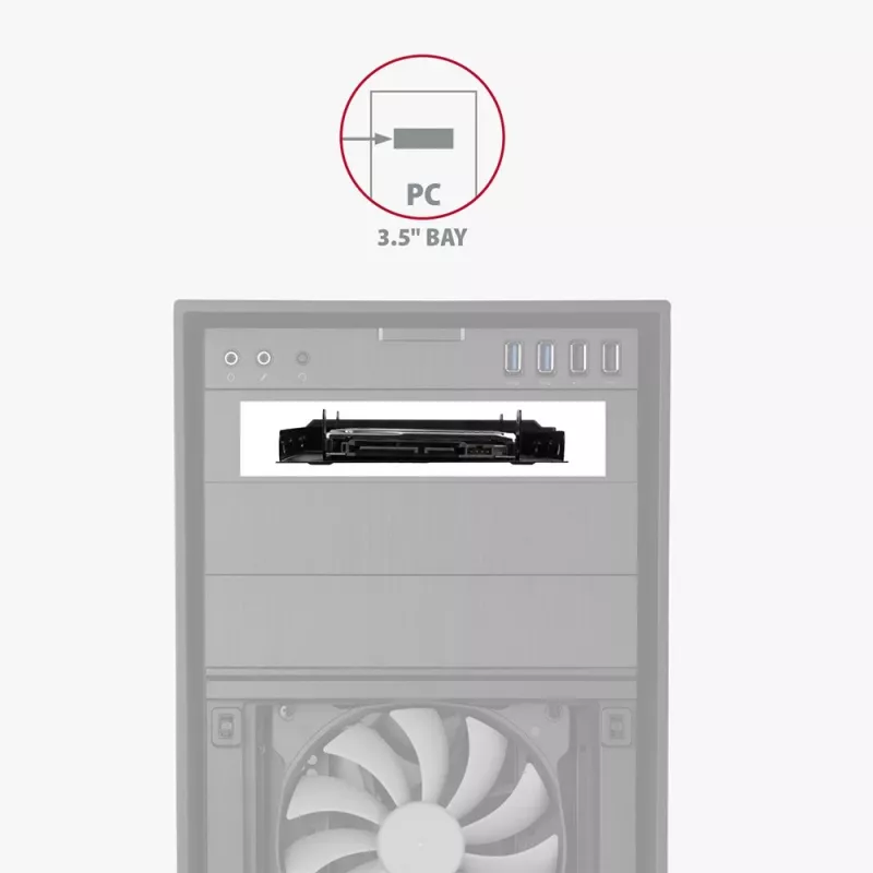AXAGON RHD-P25 metalowa ramka 2x 2.5 na 3.5/PCI
