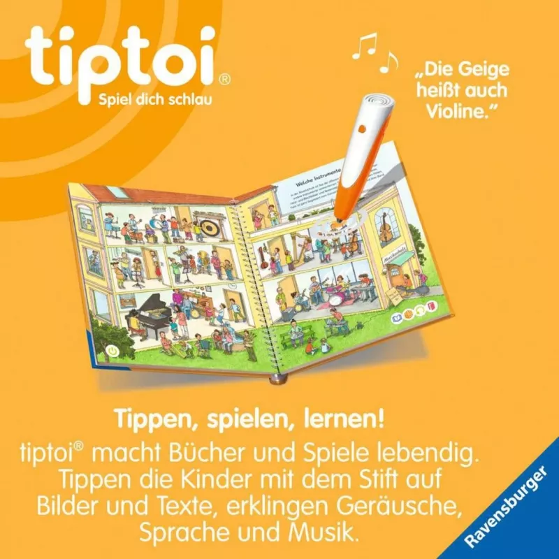tiptoi Dlaczego? Jak? Po co? Odkrywamy muzykę, Książka edukacyjna