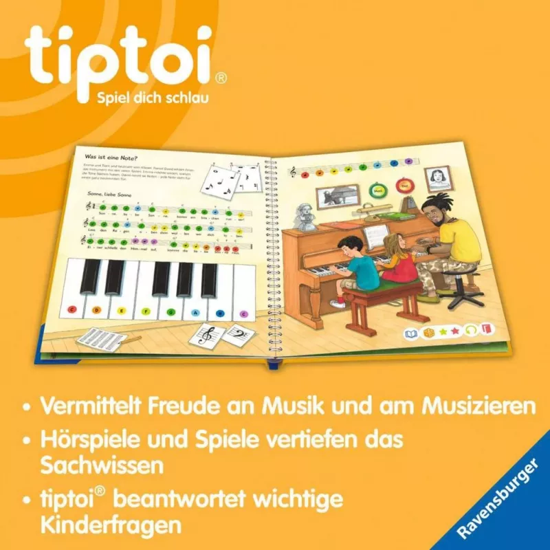 tiptoi Dlaczego? Jak? Po co? Odkrywamy muzykę, Książka edukacyjna