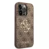 GUESS DŪklas Guess GUHCP15L4GMGBR iPhone 15 Pro 6.1 ruda | rude twarde etui 4G Big Metal Logo