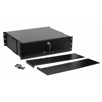 Szuflada Equip Lockable Drawer 19' 3U RAL9005 Czarna