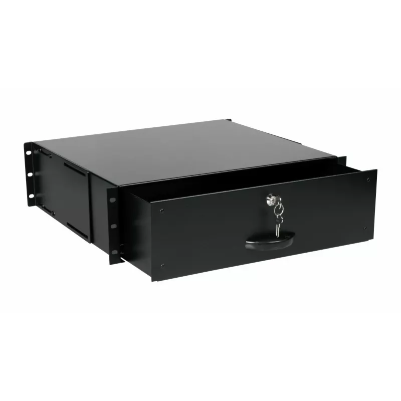 Szuflada Equip Lockable Drawer 19' 3U RAL9005 Czarna