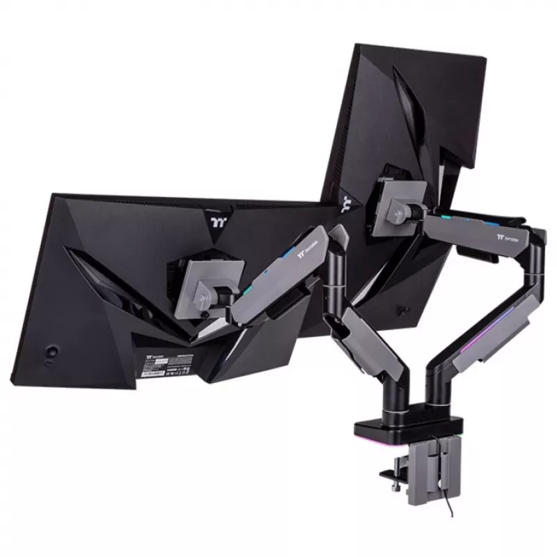 Uchwyt do monitora Thermaltake GEA-MSR-DMSBLK-01 35 cali Czarno-Szary 20kg
