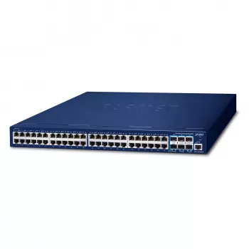 Zarządzalny przełącznik gigabitowy Ethernet L3 PLANET SGS-6310-48T6X 48 portów 1U