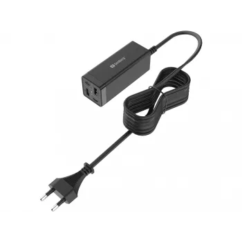 Zasilacz SANDBERG - 65 W - 3,25 A - PD, QC - 4 porty wyjściowe (2 x USB, 2 x USB-C)