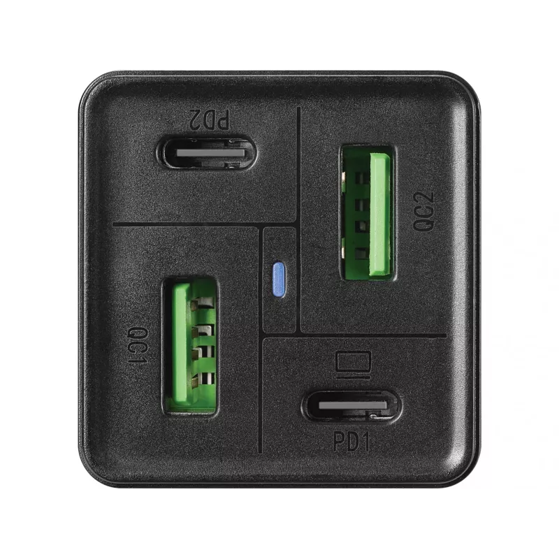 Zasilacz SANDBERG - 65 W - 3,25 A - PD, QC - 4 porty wyjściowe (2 x USB, 2 x USB-C)
