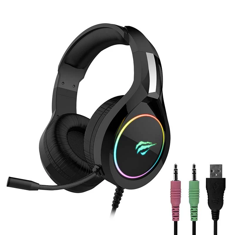 Słuchawki gamingowe Havit GAMENOTE H2232D RGB USB+3,5 mm