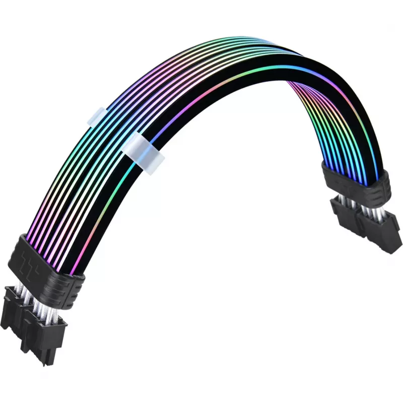 Kabel taśmowy THERMALTAKE AC-082-CN1NAN-A1 8-pin żeński-żeński, czarny, 0,272 m