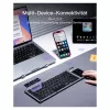 Inateck KB06101_STEEL GRAY klawiatura Domowa RF Wireless + Bluetooth QWERTZ Angielski Czarny
