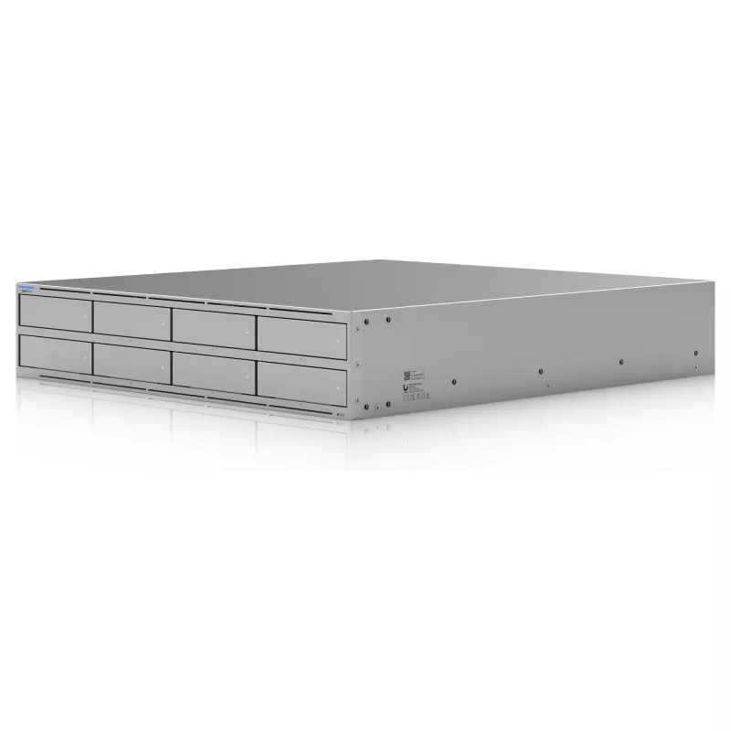 Ubiquiti UniFi UNAS Pro 8 Pamięć sieciowa, 2U, do montażu w szafie rack, 10 Gb/s, 8 wnęk HDD / 2 gniazda M.2 Integracje UniFi (UNAS-PRO-8)