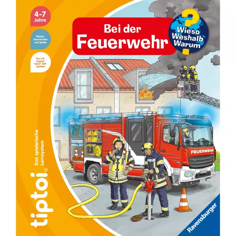 tiptoi Dlaczego? Jak? Po co? W straży pożarnej, książeczka edukacyjna