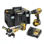 DeWalt DCK2026P2T-QW Zestaw kombinowany DCD805 + DCG405, 18 V XR 2×5,0 Ah czarny, żółty