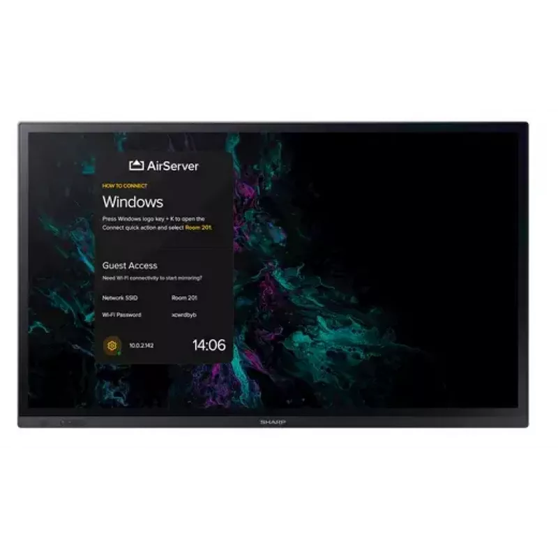 Interaktywny panel Sharp PN-LA862 86 cali 4K Ultra HD Ekran dotykowy Czarny