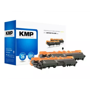 KMP DOUBLEPACK B-T57D - 2er-Pack - Schwarz - kompatibel - Tonerpatrone (Alternative zu: Brother TN242BK) - für Brother DCP-9017, DCP-9022, HL-3142, HL