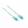 Kabel krosowy światłowodowy duplex OM3 (Multimode, 50/125) LC/LC, UNIBOOT, LSZH, odwracalna polaryzacja, zaczep odblokowujący, 2m, Good Connections® (LW-U802LC3)