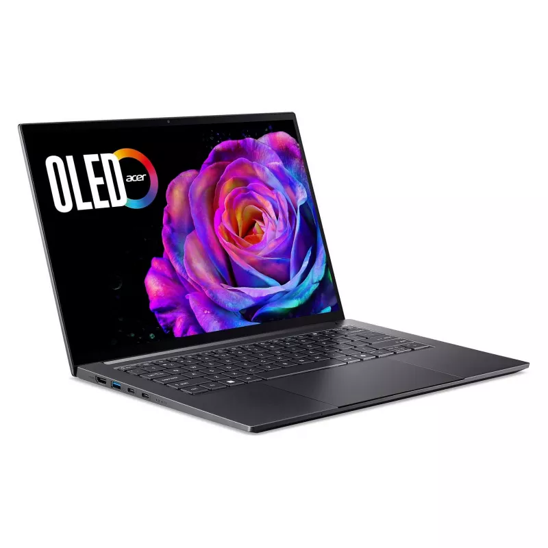 Notebook Acer Swift X 14 OLED SFX14-73G-975F NX.J81EG.004 — 14,5 cala 2880×1800, Intel Core Ultra 9 285H, 2 TB SSD, GeForce RTX 5070, HDMI/USB-C, Windows 11 Home