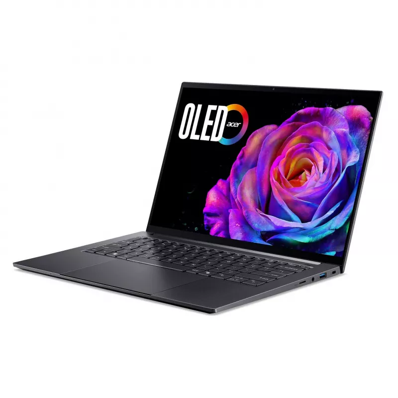 Notebook Acer Swift X 14 OLED SFX14-73G-975F NX.J81EG.004 — 14,5 cala 2880×1800, Intel Core Ultra 9 285H, 2 TB SSD, GeForce RTX 5070, HDMI/USB-C, Windows 11 Home