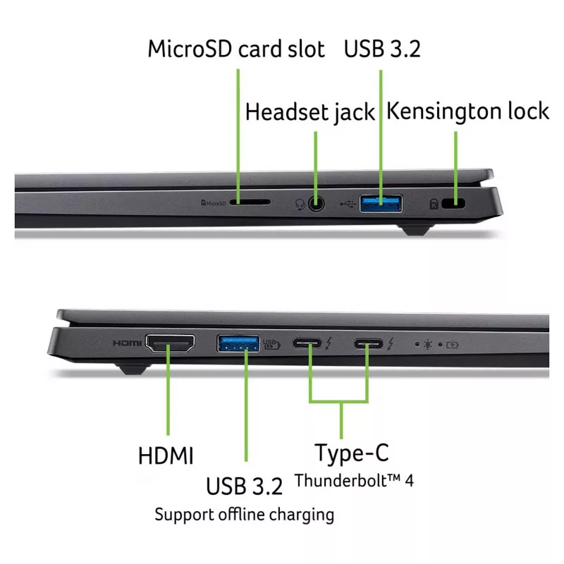 Notebook Acer Swift X 14 OLED SFX14-73G-975F NX.J81EG.004 — 14,5 cala 2880×1800, Intel Core Ultra 9 285H, 2 TB SSD, GeForce RTX 5070, HDMI/USB-C, Windows 11 Home