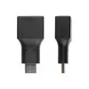 Przejściówka złącza USB C USB A Alcasa USB-AD201 Czarna