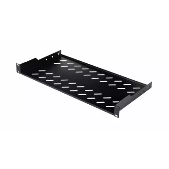 Półka rack EQUIP Fixed Shelf 19 cali, 1U, głębokość 400 mm, czarna, szerokość 485 mm