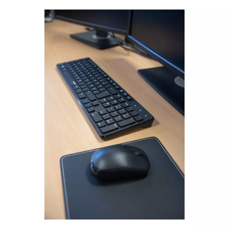 Bezprzewodowy zestaw klawiatura i mysz Speedlink SIGNIUM SL-640303-BK Czarny — układ DE, klawiatura i mysz bezprzewodowa