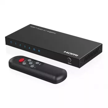 Przełącznik wideo MicroConnect MC-HDMISWITCH0401-4K 4K 60 Hz Metal Czarny