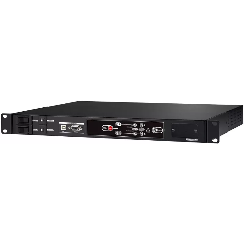 Bluewalker PowerWalker ATS - Redundant switch (Rack - einbaufähig) - Wechselstrom 220/230/240 V - RS-232, USB - Ausgangsbuchsen: 9 - 1U - 48.3 cm (19)