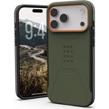 UAG Urban Armor Gear Civilian MagSafe Case | Apple iPhone 17 Pro Max | olive/pop pomarańczowy | 114546117297 (114546117297)