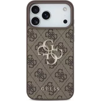 GUESS Hard Cover 4G Big Metal Logo Brown, do Apple iPhone 17 Pro Max, GUHCP17X4GMGBR