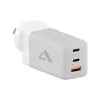 ALOGIC WCM3X67G ładowarka sieciowa do smartfonów i tabletów, 110–240 V, 2× USB‑C, szaro‑biała