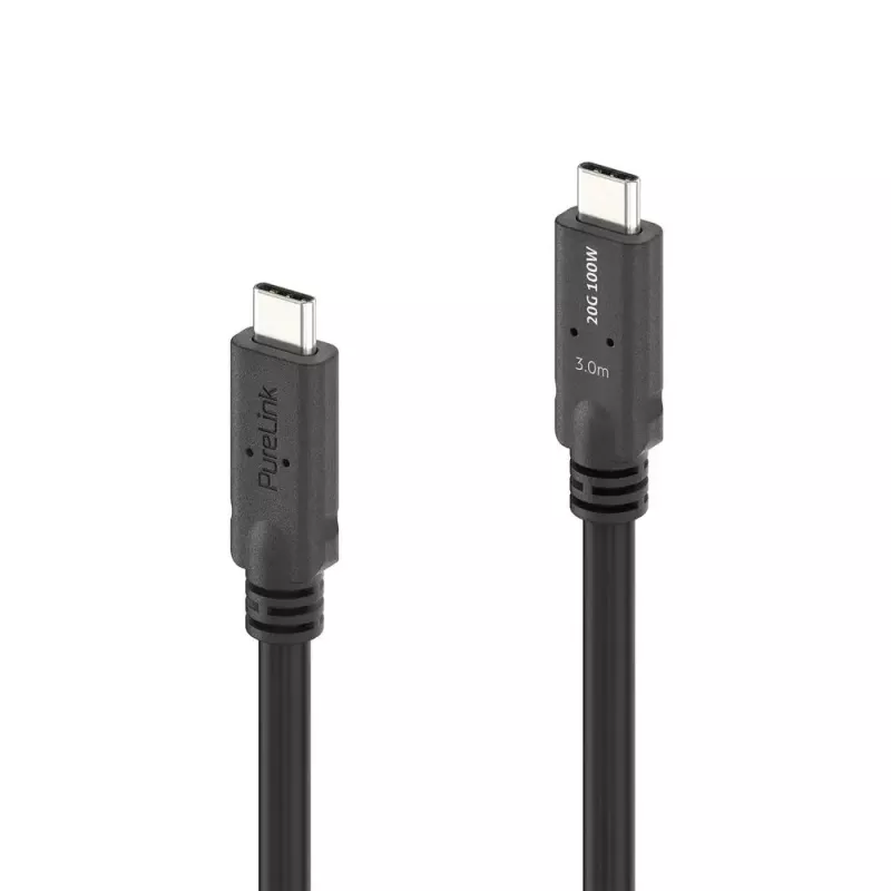 Kabel USB4 Gen 2x2 PureLink PI6600-030 USB‑C na USB‑C 3 m, 20 Gbit/s, ekranowanie magnetyczne, czarny